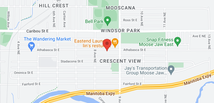 map of 825 Athabasca ST E